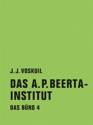 cover image of Das A.P. Beerta-Institut